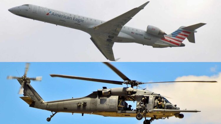 Avião colide com helicóptero militar nos EUA; Mais de 30 corpos já foram encontrados