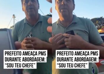 Prefeito de Santa Catarina é filmado ameaçando PM durante abordagem: ‘Sou teu chefe’