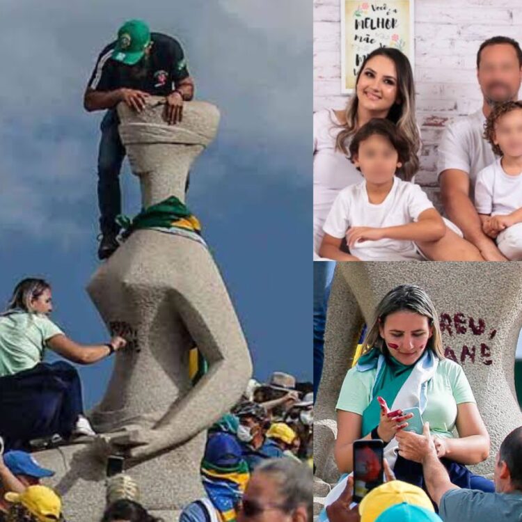 PGR defende prisão domiciliar para mulher que pichou estátua do STF
