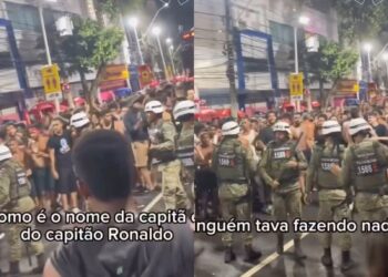 Vídeo mostra confusão com a PM durante passagem da BaianaSystem