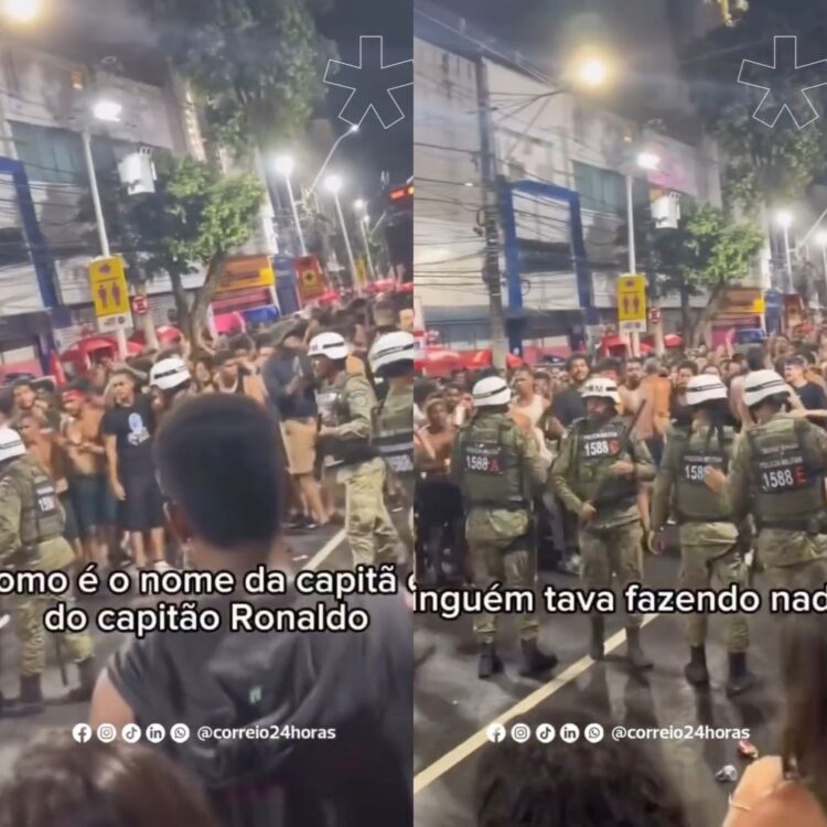 Vídeo mostra confusão com a PM durante passagem da BaianaSystem