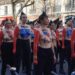 Grupo Femen chama atenção em protestos do Dia da Mulher contra o fascismo