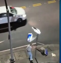 Turista norueguês é preso após quebrar placa e danificar veículos no RJ