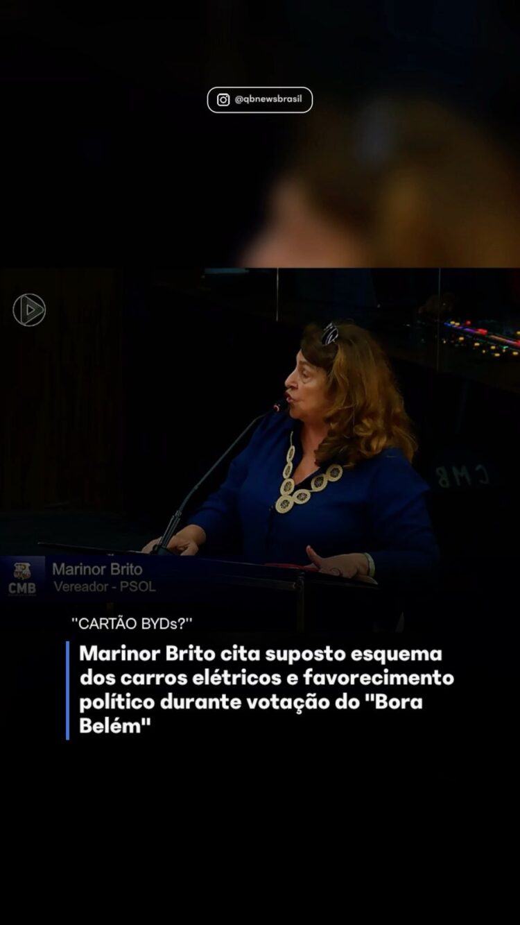 Marinor Brito cita suposto esquema dos carros elétricos e favorecimento político durante votação do ”Bora Belém”