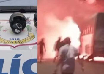 Facção incendeia ônibus em retaliação à ação da PM