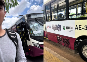 Estudante compartilha experiência com nova frota de ônibus de Belém
