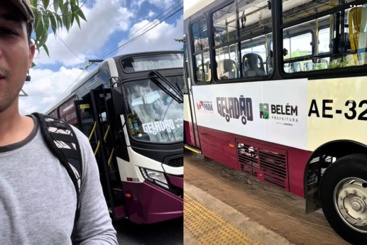 Estudante compartilha experiência com nova frota de ônibus de Belém