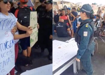 PM impede exibição de faixas de manifestantes petistas durante inauguração de avenida em Belém