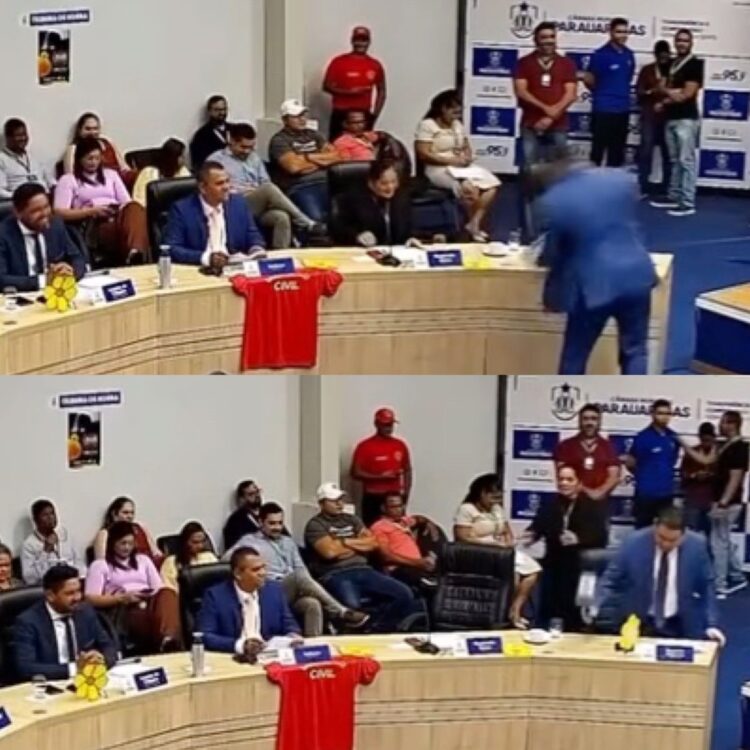 Cabo de marreta que vereador levou à Câmara se solta durante sessão em Parauapebas
