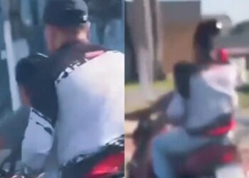 Adolescente é flagrado pilotando moto em alta velocidade, na Augusto Montenegro