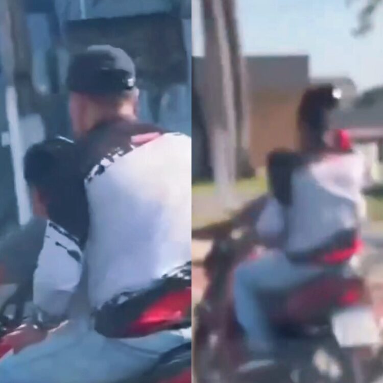 Adolescente é flagrado pilotando moto em alta velocidade, na Augusto Montenegro