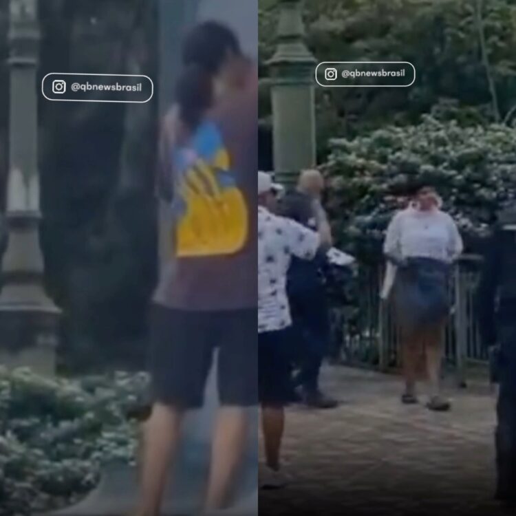 Após ato de vandalismo, jovem é preso e obrigado a limpar a sujeira que fez, na praça da República