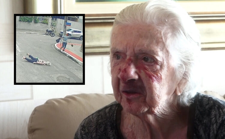 ‘Que Deus dê a sentença a ele’, diz idosa derrubada por ladrão em Vitória