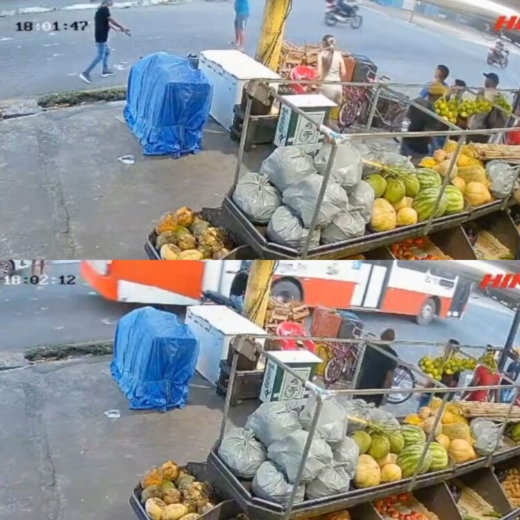 Motoqueiro tenta assaltar fruteira em Icoaraci, em plena luz do dia