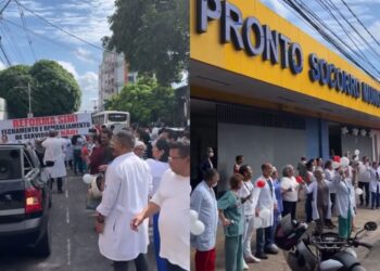 Servidores protestam contra possível fechamento e privatização do PSM da 14, em Belém
