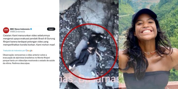 TV na Indonésia mostra imagem de brasileira morta em vulcão, apaga e se desculpa