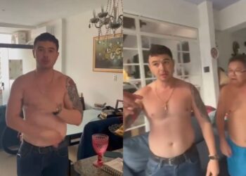 PM é flagrado em vídeo agredindo a mãe durante discussão familiar: “Quem filma polícia é vagabundo”