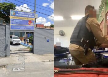 Adolescente ameaça diretora de morte após namorado ser retirado de sala pela PM