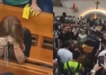 Virgínia Fonseca é cercada por multidão enquanto rezava em igreja e cena repercute