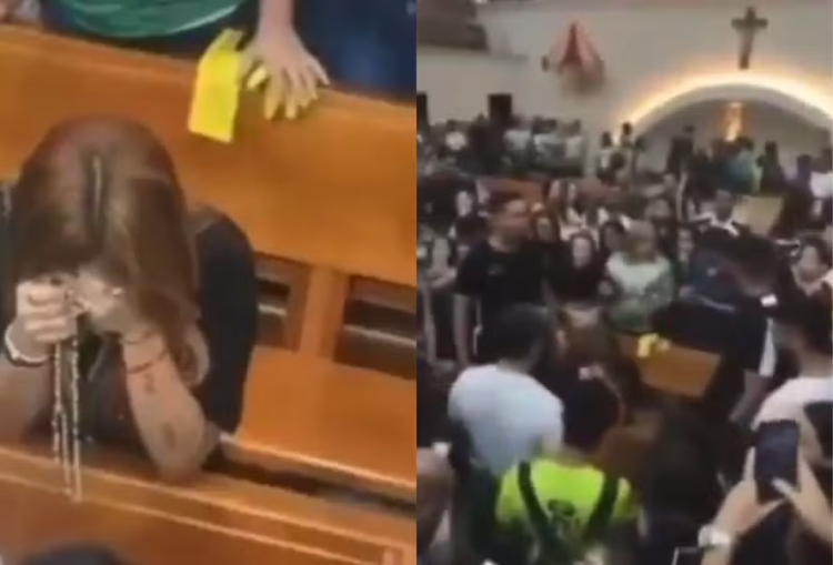 Virgínia Fonseca é cercada por multidão enquanto rezava em igreja e cena repercute