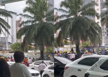 Suspeito de assalto é linchado por trabalhadores da obra da Nova Doca