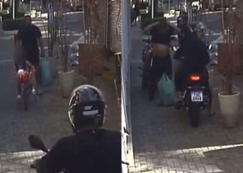 Pai é assaltado na frente dos filhos ao chegar do mercado em Jacarepaguá