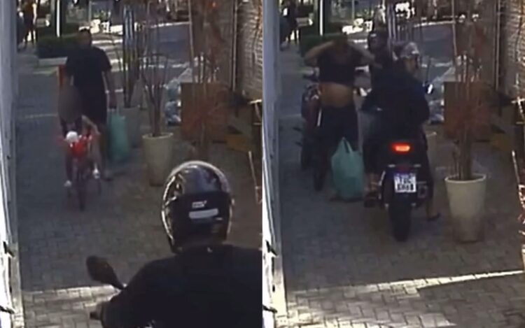 Pai é assaltado na frente dos filhos ao chegar do mercado em Jacarepaguá