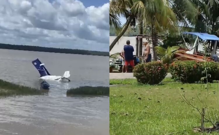 Ultraleve cai na Baía do Sol, na Ilha de Mosqueiro; duas pessoas estavam a bordo da aeronave e foram socorridas