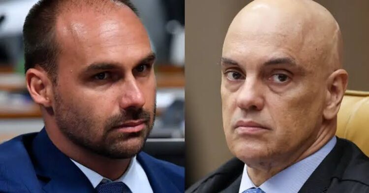 Moraes bloqueia bens, contas e Pix de Eduardo Bolsonaro