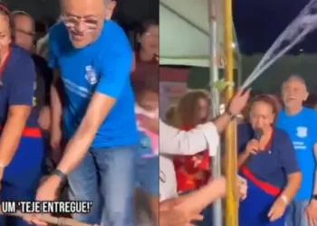 Governadora petista inaugura cano no Rio Grande do Norte