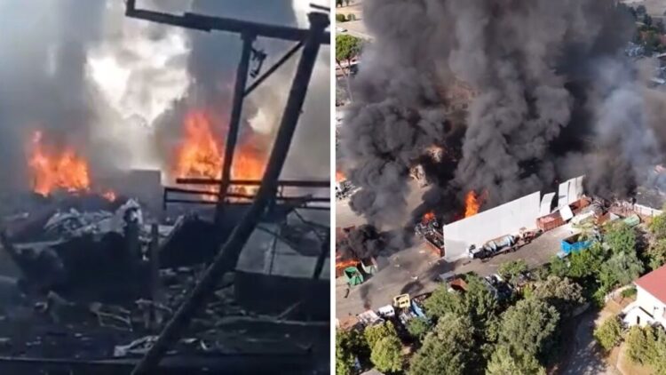 Explosão em posto de combustível deixa feridos em Roma