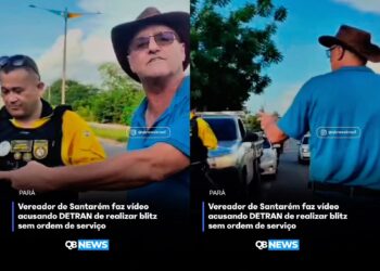 Vereador de Santarém faz vídeo acusando DETRAN de realizar blitz sem ordem de serviço