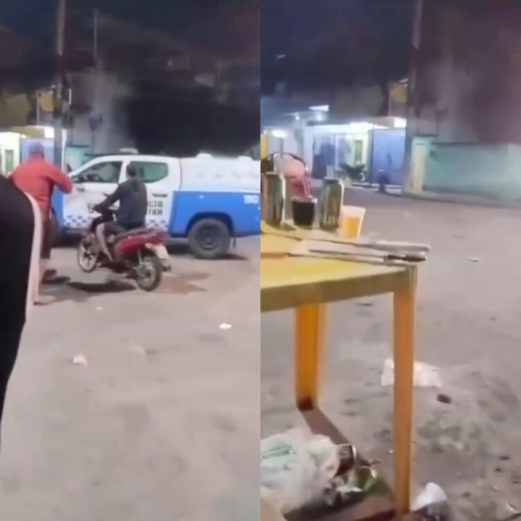 Viatura da PM recua após entrar ‘errado’ em comunidade na Vila Kennedy, no Rio