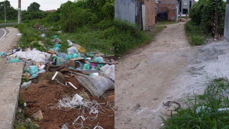 Obra parada e lixo acumulado: comunidade de Ananindeua enfrenta o abandono da Prefeitura