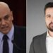 Jornalista exilado nos EUA desafia ministro Alexandre de Moraes nas redes sociais: “seja macho”