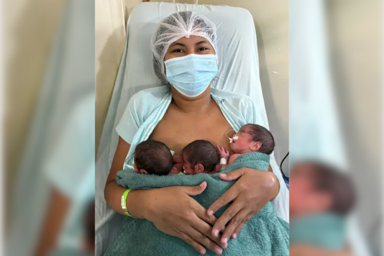 Grávida descobre que esperava trigêmeos só na hora do parto em Barcarena