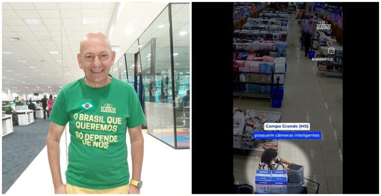 Havan foi proibida de publicar em redes sociais vídeos de pessoas roubando em suas lojas