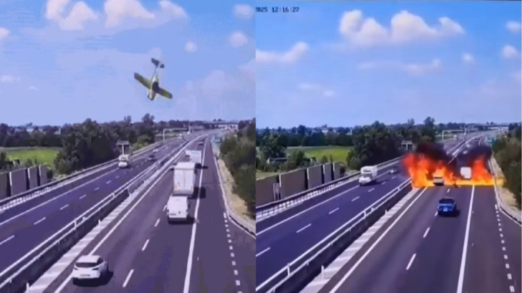Avião ultraleve cai em rodovia na Itália e deixa dois mortos