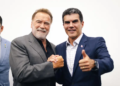 Helder Barbalho convida Arnold Schwarzenegger, astro dos cinemas, para a COP 30