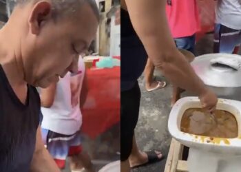 Vídeo de feijoada servida em vaso sanitário em Salvador divide opiniões