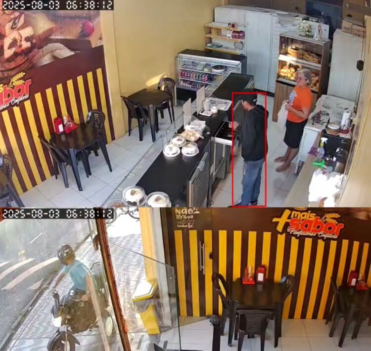 Criminosos assaltam padaria em Castanhal e ameaçam funcionária de morte