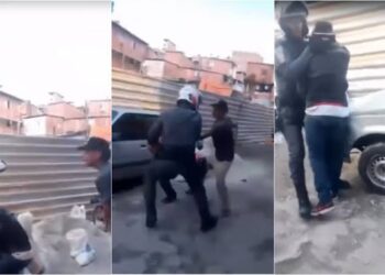 Policial militar é baleado no pescoço durante abordagem em Paraisópolis. Momento foi registrado em vídeo