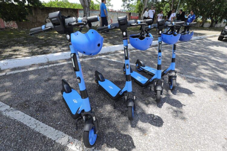 Cidade passa a contar com patinetes elétricos públicos