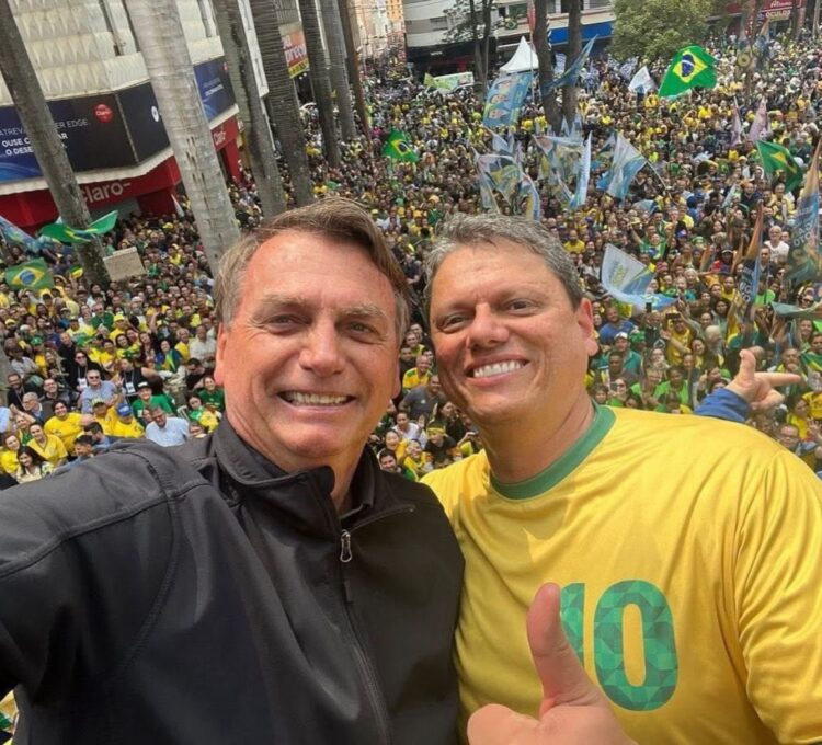 Tarcísio lidera corrida pelo governo de São Paulo em 2026