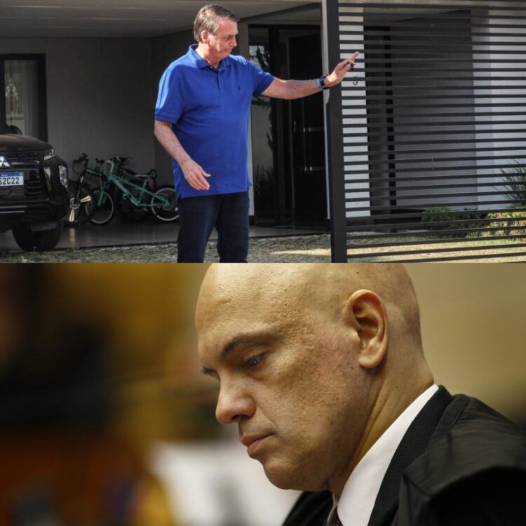 Moraes determina monitoramento na área externa da casa de Bolsonaro