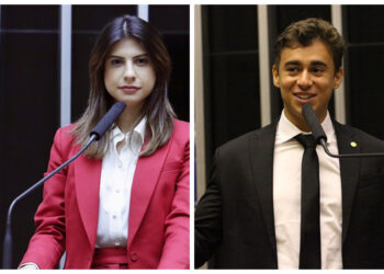 Camila Jarra empurra Nikolas Ferreira durante sessão tumultuada na câmara