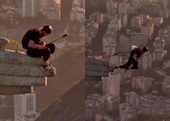 Policia investiga homem que invadiu cristo redentor e saltou de paraquedas