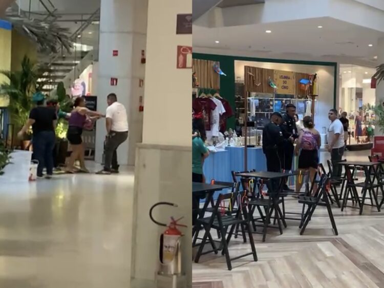 Confusão por suposta traição termina em violência no Boulevard Shopping, em Belém