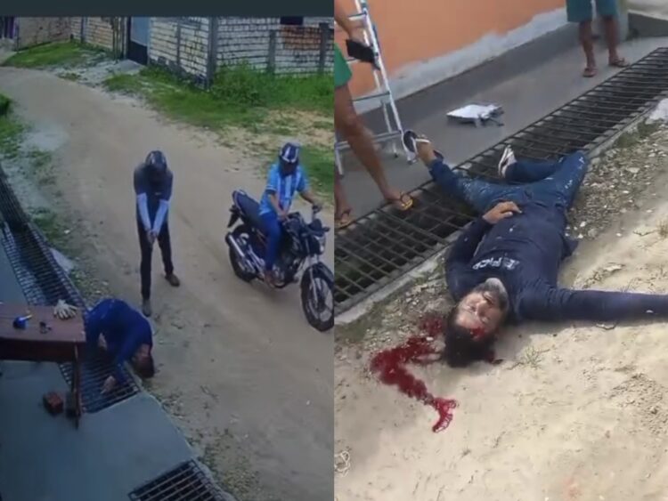Homem é executado em plena luz do dia em Capanema; crime foi registrado por câmeras