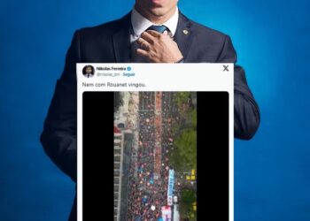 Nikolas Ferreira ironiza protestos da esquerda: “Nem com Rounet Vingou”